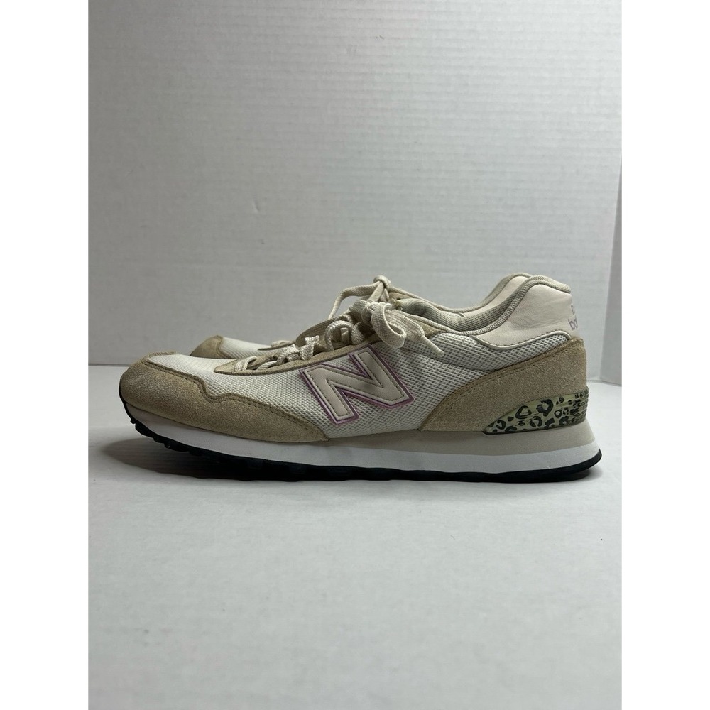 New Balance 515 V1 Beige Tan Leopard Print Shoes - Size 9.5